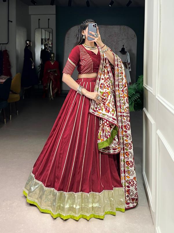 LNB 1658 Chanderi MRN Buy lehenga choli at wholesale prices - wholesale export
